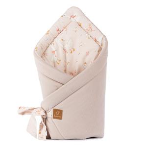 Rożek niemowlęcy bambus/velvet Gąski beżowy | SenMalucha