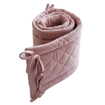 Ochraniacz do łóżeczka różowy Velvet 180 cm | SenMalucha