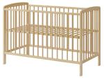 Łóżeczko niemowlęce – lakier wodny „Andrzej” 120×60 – sosnowe