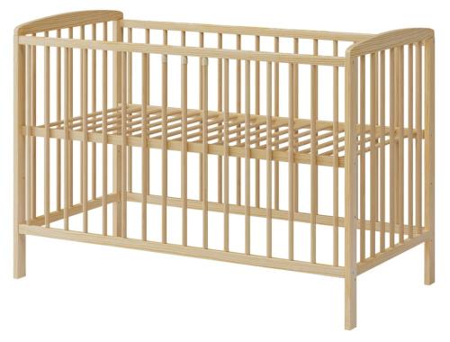 Łóżeczko niemowlęce – lakier wodny „Andrzej” 120×60 – sosnowe