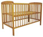 Olejowane łóżeczko niemowlęce ANDRZEJ 120x60 sosnowe EKO Baby Crew – Light Walnut